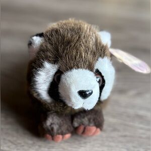 Swibco Puffkins Bandit the Raccoon Stuffed Animal Tag Errors 2-21-97 Collectible